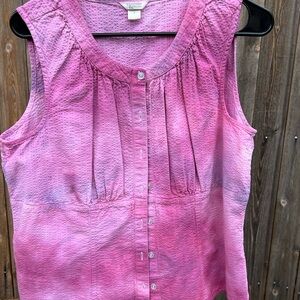 Christopher & Banks Textured Sleeveless Blouse